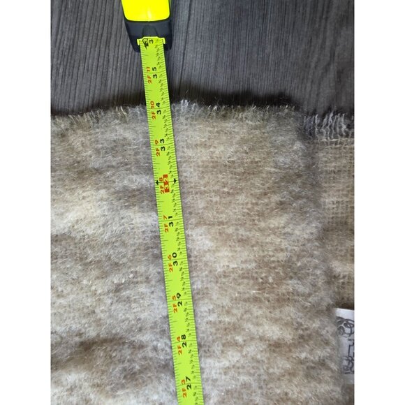 Donegal Soft Mohair Blend Winter Hat & Scarf Set Cream Gray Textured Accessories - Picture 12 of 12